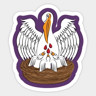 Pelican in Piety Sticker